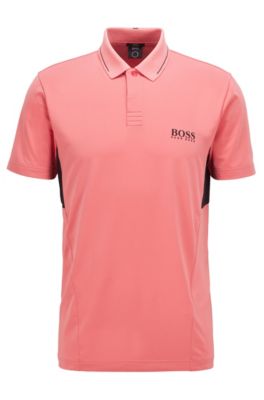 Hugo Boss Slim-fit polo shirt in recycled fabric with stretch. 1