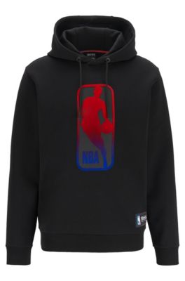 BOSS x NBA hooded sweatshirt with team logo