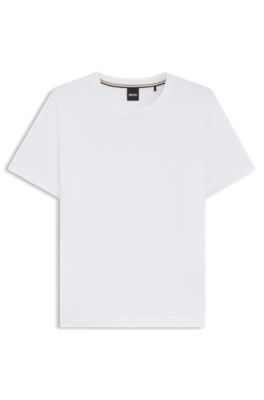 Cotton-jersey T-shirt in a relaxed fit, White