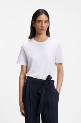 Relaxed-fit T-shirt in cotton jersey, White