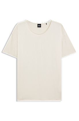T-shirt Regular avec soie stretch sur le devant