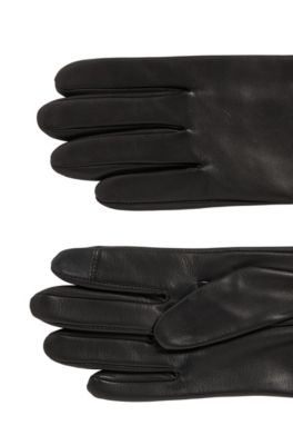hugo boss men's leather gloves