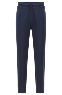 Hugo Boss Tracksuit bottoms in stretch jersey with uncuffed hems