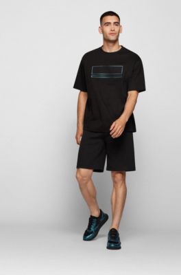 Hugo Boss Relaxed-fit shorts with embroidered logo. 3