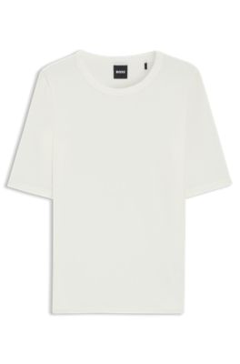 Stretch T-shirt in a slim fit, White