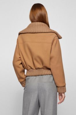 FENDI Beige Wool Blend Reversible Sweater