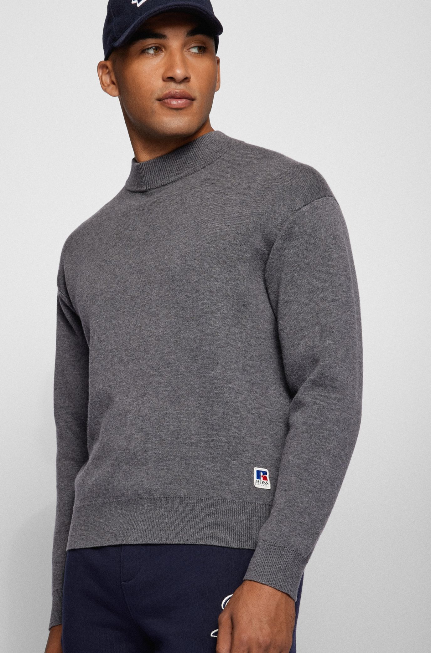 HUGO BOSS x Russell Athletic Mockneck Sweater - ShopStyle