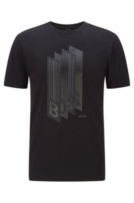 BOSS Cottonjersey regularfit Tshirt with logo artwork