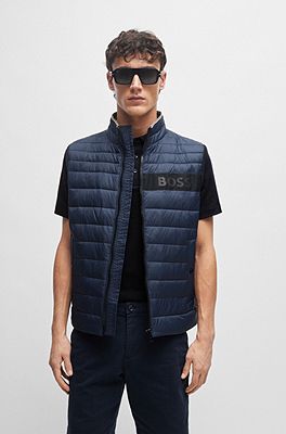 - BOSS with Water-repellent tape 3D gilet padded logo
