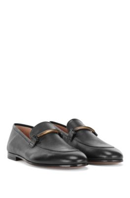 - Italian loafers with hardware