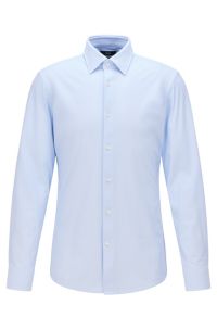 BOSS - Slim-fit shirt in Italian performance-stretch jersey