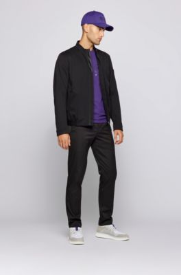 BOSS Sockconstruction trainers with mesh and suede