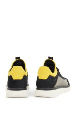 BOSS Sockconstruction trainers with mesh and suede