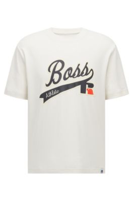 BOSS - Relaxed-fit T-shirt in Pima cotton with exclusive logo