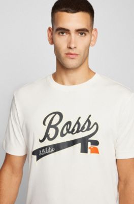 BOSS - Relaxed-fit T-shirt in Pima cotton with exclusive logo