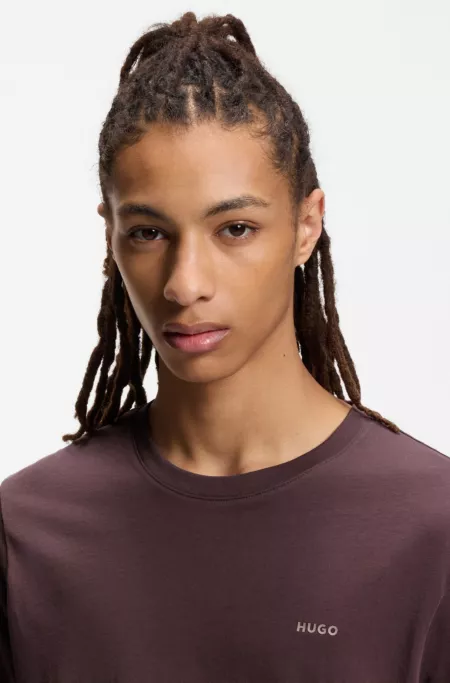 Logo-print T-shirt in cotton jersey