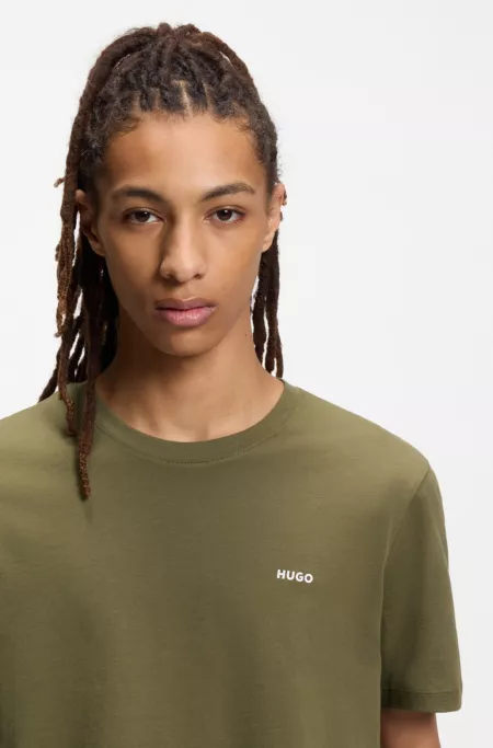 Logo-print T-shirt in cotton jersey