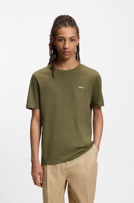 Logo-print T-shirt in cotton jersey