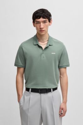 Polo de piqu&eacute; de algod&oacute;n con logo estampado, Cal