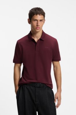 Cotton polo shirt, Dark pink