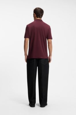 Cotton polo shirt, Dark pink