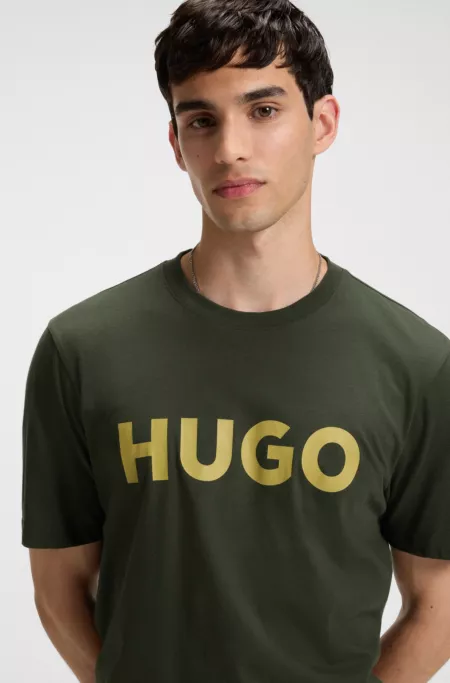 Logo-print T-shirt in cotton jersey