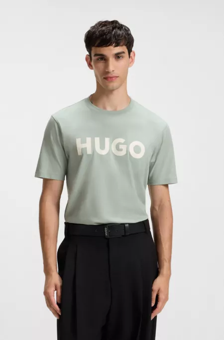 Logo-print T-shirt in cotton jersey