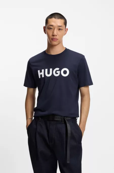 Logo-print T-shirt in cotton jersey