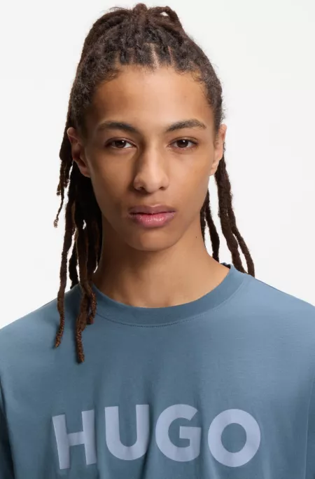 Logo-print T-shirt in cotton jersey