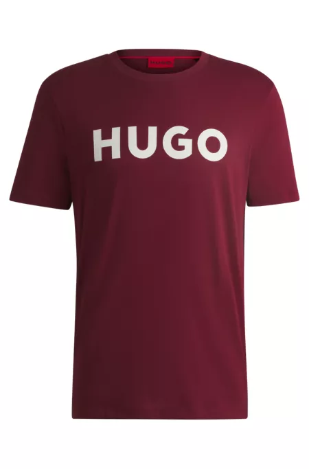Cotton jersey T-shirt with logo print
