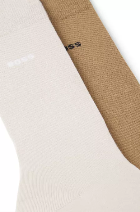 Two-pack of cotton-blend socks in a regular length