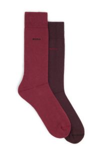BOSS - Two-pack of cotton-blend regular-length socks