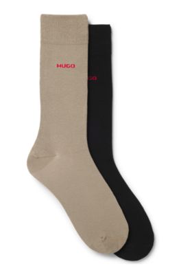 Two-pack of regular-length socks, Brown