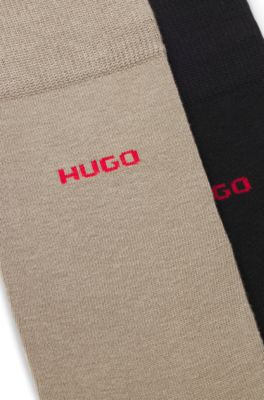 Two-pack of regular-length socks, Brown