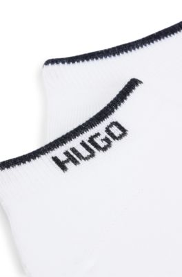 Two-pack of ankle socks in cotton, White