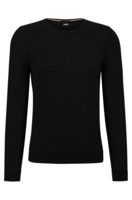 BOSS - Slim-fit sweater in virgin wool