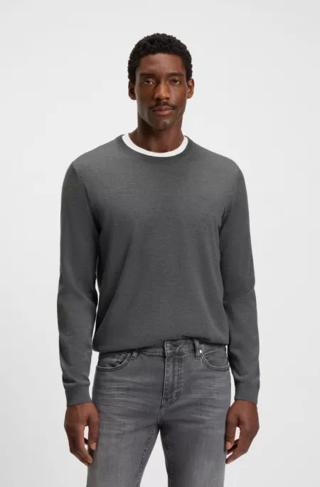 Merino-wool sweater in a slim fit