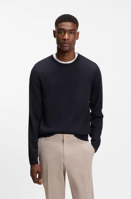 Merino-wool sweater in a slim fit