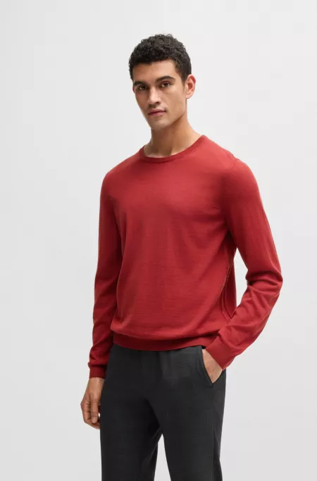Merino-wool sweater in a slim fit
