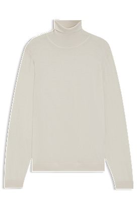 Pull Regular à col roulé en laine mérinos