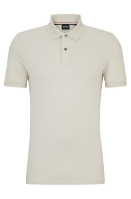 Embroidered cotton polo shirt