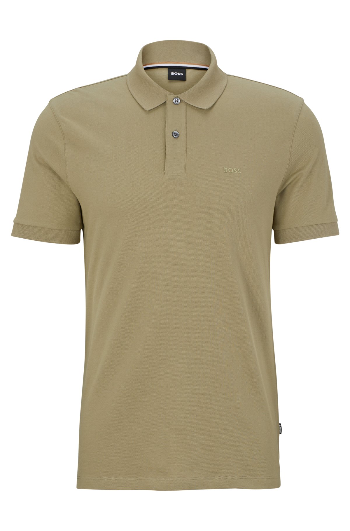 polo BOSS - logo Cotton with shirt embroidered
