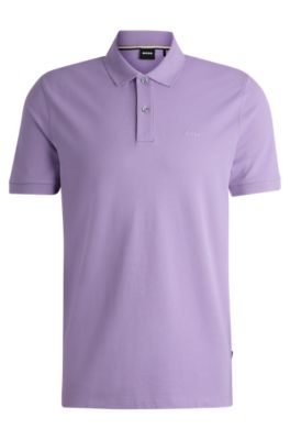 BOSS - Pallas Cotton polo shirt with embroidered logo