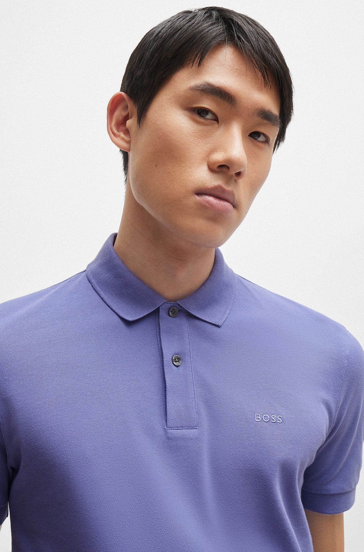 Shirts Polo | HUGO by Men Purple BOSS in