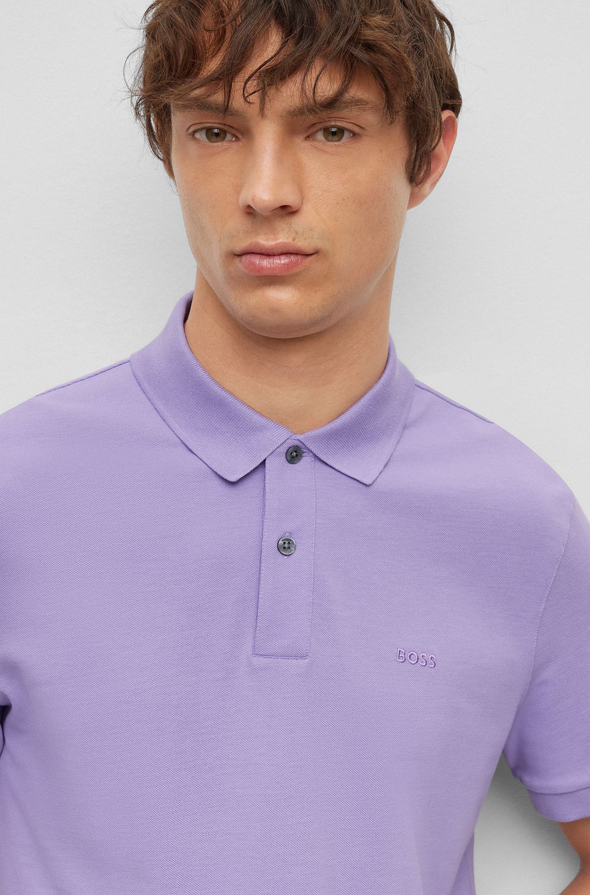 in by BOSS | HUGO Purple Shirts Men Polo