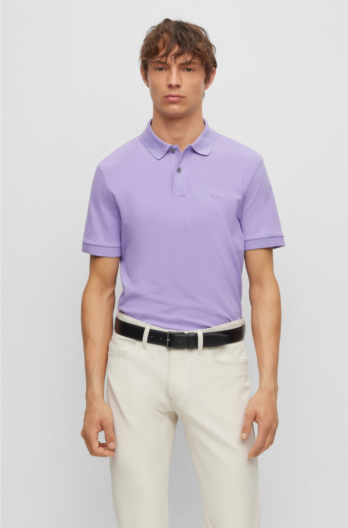 Embroidered Signature Cotton Polo - Ready to Wear