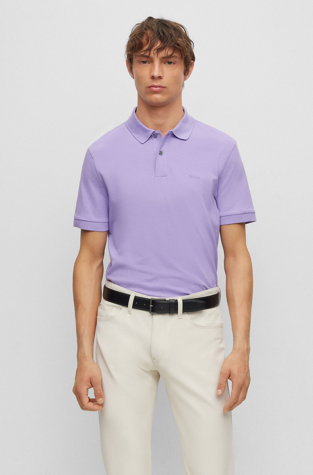 Polo Shirts in Purple by Men BOSS | HUGO