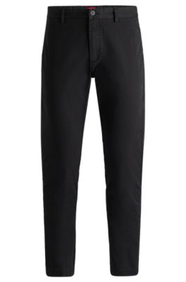 Trousers in stretch-cotton gabardine