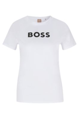 Hugo boss white t shirt outlet women's