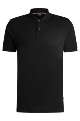 BOSS - Pallas Regular-fit polo shirt in cotton with embroidered logo